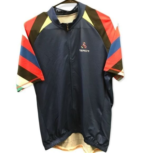 Ceroti Pro Club Blue Cycling Jersey Lightweight Short Sleeve Size M/L - Picture 1 of 6
